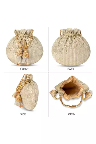 Indian potli bags evening bag clutch ethnic bride purse with drawstring gifts for women