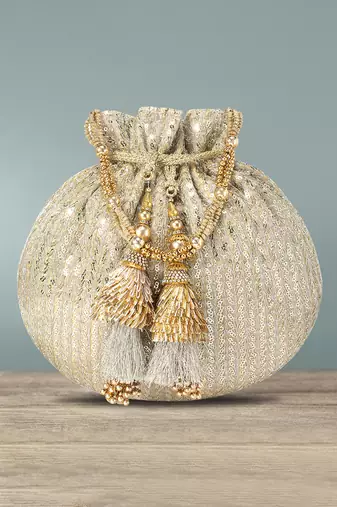 Indian potli bags evening bag clutch ethnic bride purse with drawstring gifts for women