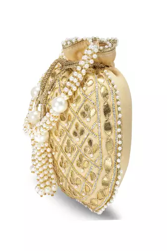 Indian potli bags gift for women evening bag clutch ethnic bride purse with drawstring
