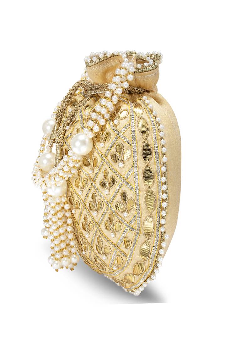Indian potli bags gift for women evening bag clutch ethnic bride purse with drawstring