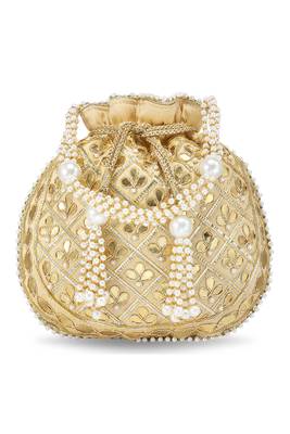 Indian potli bags gift for women evening bag clutch ethnic bride purse with drawstring 5