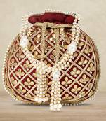Indian potli bags for women evening bag clutch ethnic bride purse with drawstring