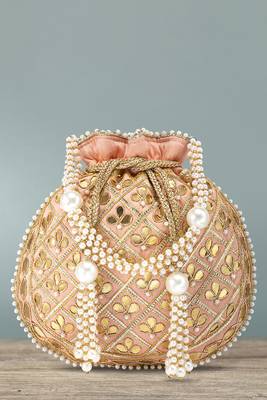 Indian potli bags gift for women evening bag clutch ethnic bride purse with drawstring 1