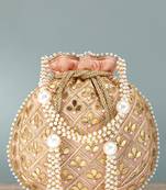 Indian potli bags gift for women evening bag clutch ethnic bride purse with drawstring