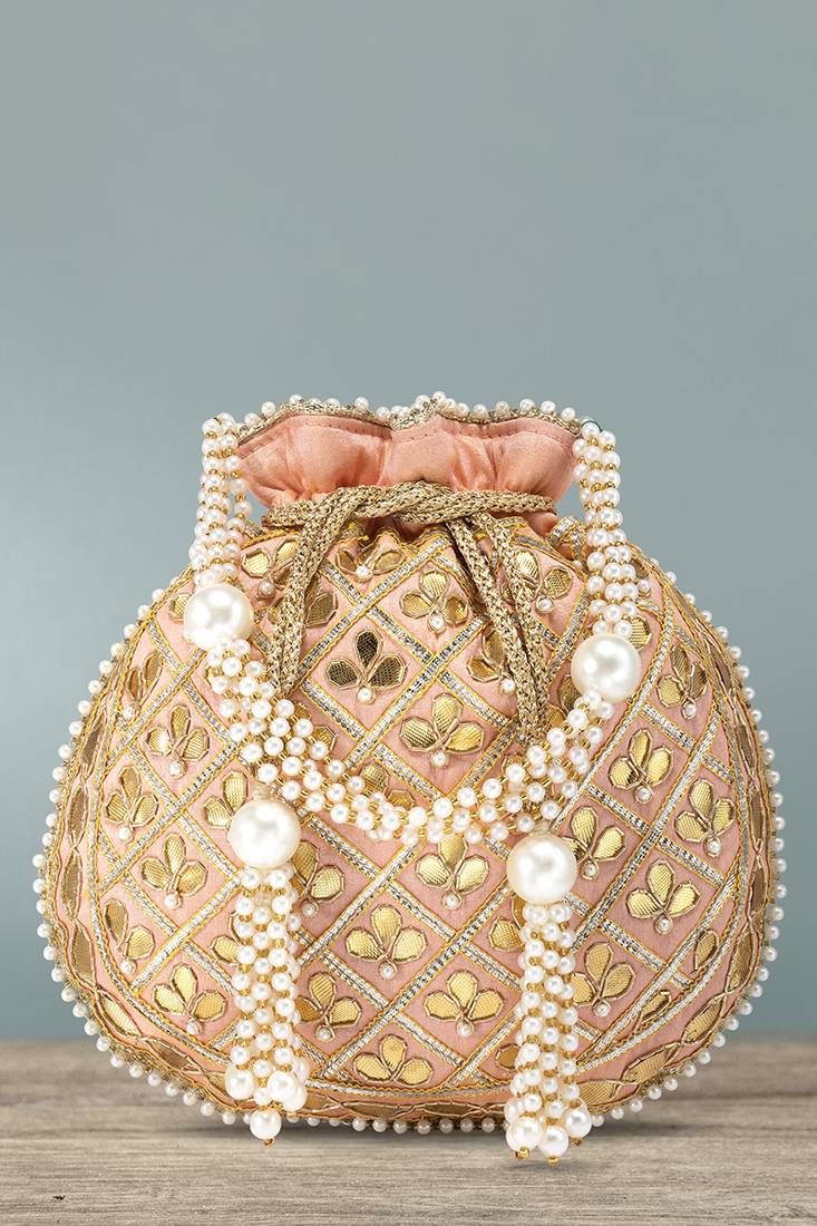 Indian potli bags gift for women evening bag clutch ethnic bride purse with drawstring