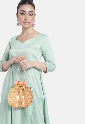 Indian potli bags gift for women evening bag clutch ethnic bride purse with drawstring 2