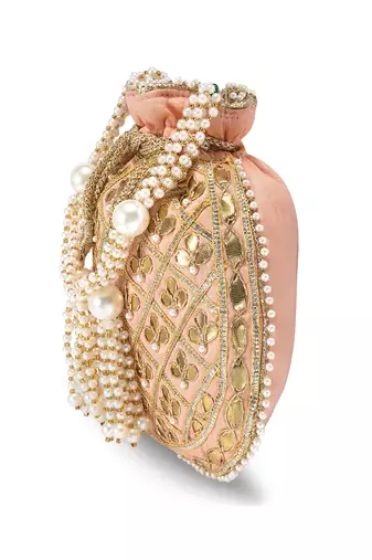 Indian potli bags gift for women evening bag clutch ethnic bride purse with drawstring