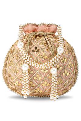 Indian potli bags gift for women evening bag clutch ethnic bride purse with drawstring 4