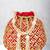 Red embellished potli bag ethnic wristlet purse for women