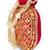 Red embellished potli bag ethnic wristlet purse for women
