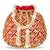 Red embellished potli bag ethnic wristlet purse for women