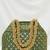 Green potli bag gift for women handmade evening wristlet handbag stylish bridal purse fashion bag