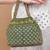 Green potli bag gift for women handmade evening wristlet handbag stylish bridal purse fashion bag
