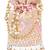 Light pink embellished potli bag ethnic wristlet purse for women & girls