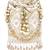 Golden white embellished potli bag ethnic wristlet purse for women & girls