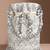 Silver white embellished potli bag ethnic wristlet purse for women & girls
