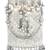 Silver white embellished potli bag ethnic wristlet purse for women & girls