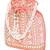 Women peach embellished potli bag ethnic purse for women