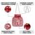 Embellished red potli bag handbag wristlet purse for women