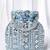 Blue potli bag gift for women handmade evening handbag stylish bridal wristlet purse fashion bag
