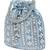 Blue potli bag gift for women handmade evening handbag stylish bridal wristlet purse fashion bag