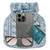 Blue potli bag gift for women handmade evening handbag stylish bridal wristlet purse fashion bag