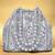 Silver potli purses handmade evening handbag stylish bridal fashion wristlet bag for women