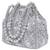 Silver potli purses handmade evening handbag stylish bridal fashion wristlet bag for women