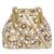 Cream potli bag gift for women handmade evening bags stylish bridal wristlet purse fashion bag