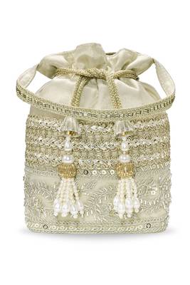 Embellished potli bag ethnic wristlet purse for women 1