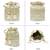 Embellished potli bag ethnic wristlet purse for women