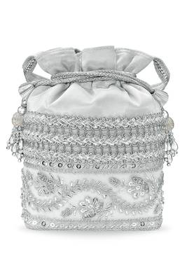 Embellished potli bag ethnic wristlet purse for women 3