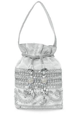 Embellished potli bag ethnic wristlet purse for women 5