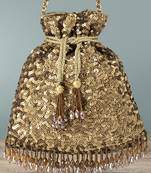 Indian potli bags gift for women evening bag clutch ethnic bride purse with drawstring