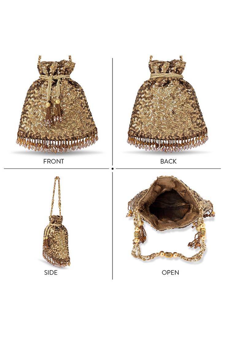 Indian potli bags gift for women evening bag clutch ethnic bride purse with drawstring