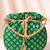 Green ethnic embroidered potli bag for women