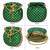 Green ethnic embroidered potli bag for women