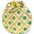 Green ethnic embroidered floral potli bag for women