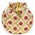Maroon ethnic embroidered floral potli bag for women