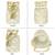 Cream embellished potli bag ethnic wristlet purse for women & girls