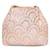 Pink sequins motifs potli bag for women handmade wristlet handbag stylish bridal purse fashion bag