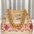 Cream embroidery polti bag with multicolor floral motive handbag for women