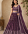 Wine georgette Lehenga Choli for women