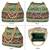 Green floral embroidery potli bag for women handmade wristlet handbag stylish purse ethnic fashion bag