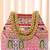 Maroon embroidery potli bag for women handmade wristlet handbag stylish purse ethnic fashion bag