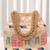 Peach embroidery potli bag handmade wristlet handbag stylish purse ethnic fashion bag for women
