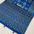 Blue Color Mirror Work Satin Saree