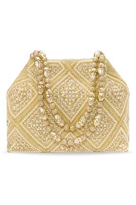 Embellished potli bag ethnic trendy wristlet purse for women 1