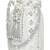 Wristlet purse white embellished potli bag handbag for women