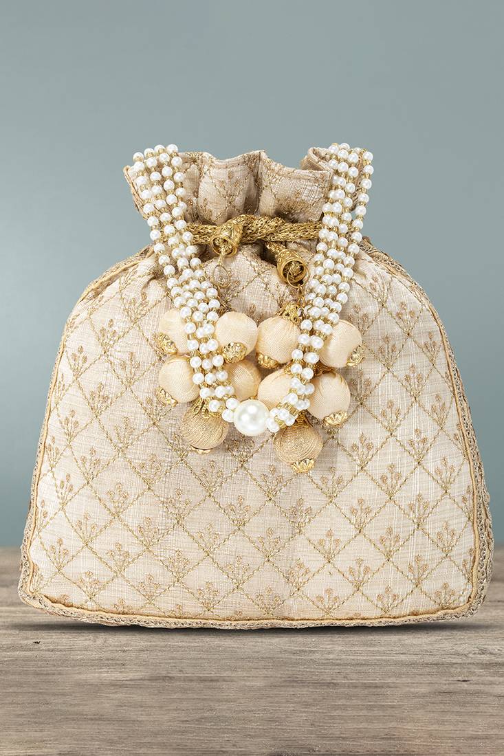 Indian potli bags gift for women evening bag clutch ethnic bride purse with drawstring